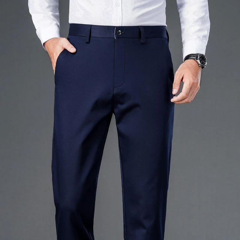 Calça casual de negócios masculina